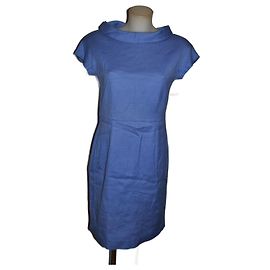 Vestido Moschino Cheap And Chic de algodão turquesa Tamanho 42 Turquesa