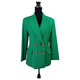 Moschino Cheap And Chic Moschino 90s green wool jacket Green