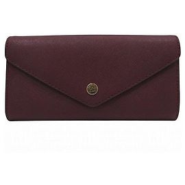 Michael Kors 35F3GTVE7L Leather Long Wallet Brown Dark red