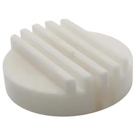 Hermès-Hermes Alabaster Ariane Soap Tray Accessory-White