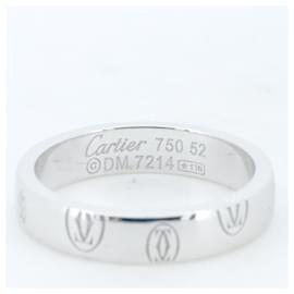 Cartier-Cartier Happy Birthday Au750 White Gold Ring Size 12-Silvery