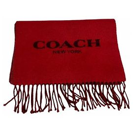Woll-Kaschmir-Schal Coach F56209 Rot