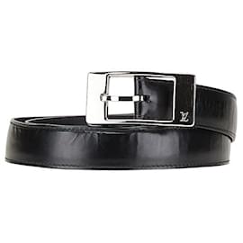 Louis Vuitton-Louis Vuitton Sangle Mirage Leather Belt-Black