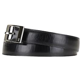 Louis Vuitton-Louis Vuitton Sangle Mirage Leather Belt-Black