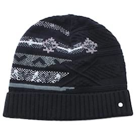 Hermès-Hermes Wool Cashmere Harry Couleurs Knit Cap Hat-Blue,Other
