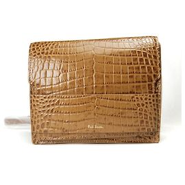Bolsa de ombro em couro PWR411 da Paul Smith Marrom Bronze