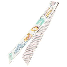 Hermès-Hermes Chevaloscope Neon Silk Scarf-Other