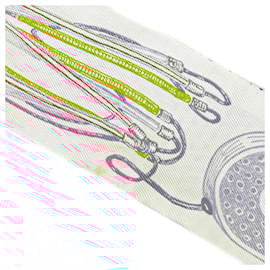 Hermès-Hermes Chevaloscope Neon Silk Scarf-Other