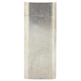 Cartier-Cartier Oval Stainless Steel Lighter-Silvery