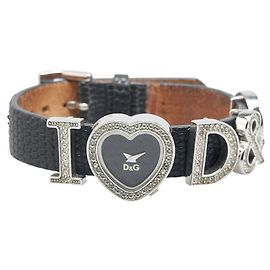 Dolce & Gabbana Dolce&Gabbana TIME I Love D&G Edelstahl Uhr Schwarz