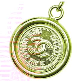 Chanel-Chanel Coco Mark 31 RUE CAMBON Medal Chain Belt-Golden