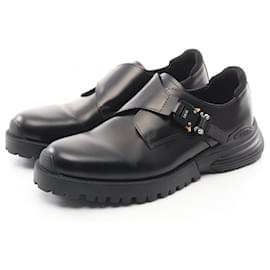 Dior-Dior Combat Leather Derby Shoes-Black