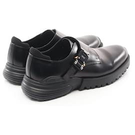 Dior-Dior Combat Leather Derby Shoes-Black