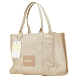 Marc Jacobs-MARC JACOBS The Medium Traveler Graphic Canvas Tote Bag-White,Beige