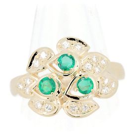Autre Marque Anello in diamante smeraldo Pola Au750 D'oro