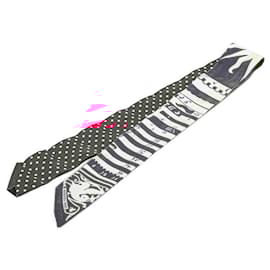 Hermès-Hermes ASTROLOGIE A POIS Silk Scarf-Pink