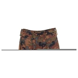 Hermès-Hermes Skirt Silk Skirt-Brown,Multiple colors