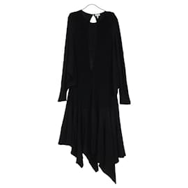 Loewe-Loewe S540Y09XAK Rayon Dress-Black