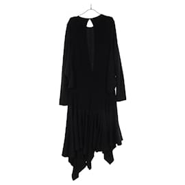 Loewe-Loewe S540Y09XAK Rayon Dress-Black