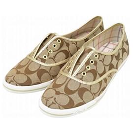 Coach-Coach Signature Jacquard Slip-on-Brown
