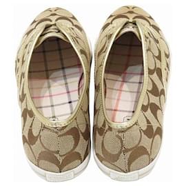 Coach-Coach Signature Jacquard Slip-on-Brown