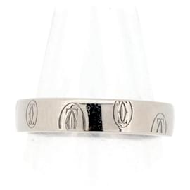 Cartier-Cartier Happy Birthday Au750 White Gold Ring Size 9-Silvery