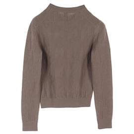 Hermès-Hermes H Motif Wool Knitwear-Brown