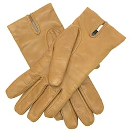 Max Mara-Max Mara Leather Gloves-Brown