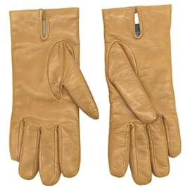 Max Mara-Max Mara Leather Gloves-Brown