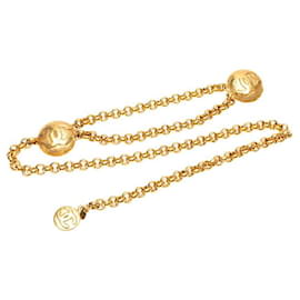 Chanel-Chanel Coco Mark Round Chain Belt-Golden