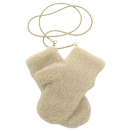 Max Mara-Max Mara Teddy Bear Wool Alpaca Gloves-Beige