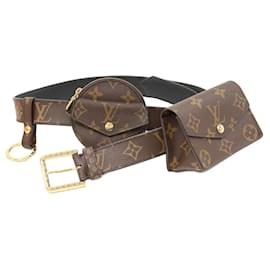 Louis Vuitton-Louis Vuitton Monogram Sangle Daily Multi Pochette 2way Belt M0236W-Brown