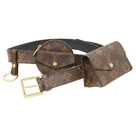 Cinto Multi Pochette 2way Sangle Daily Monogram Louis Vuitton M0236W Marrom