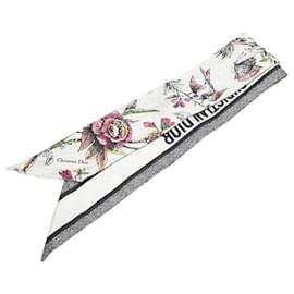 Dior-Dior Mitzah Silk Scarf-White,Multiple colors