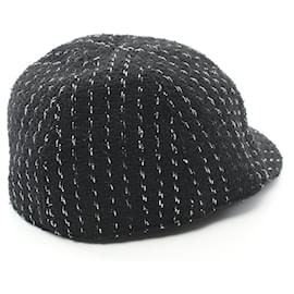Chanel-Chanel Cap Cotton Cap-Black