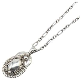 Autre Marque-Georg Jensen 1992 Year Necklace Silver Necklace-Silvery