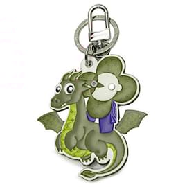 Louis Vuitton-Louis Vuitton Leather PVC Metal LV Dragon Vivienne Charm M01466-Multiple colors