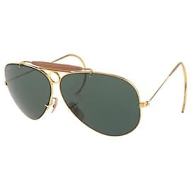 Ray-Ban-Ray-Ban Aviator Metal Sunglasses-Golden