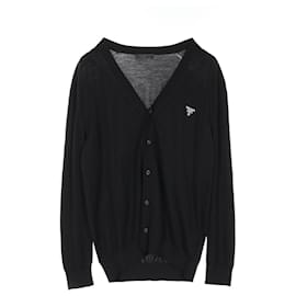 Prada-Prada Superfine Wool Cardigan-Black