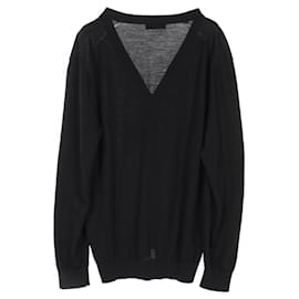 Prada-Prada Superfine Wool Cardigan-Black