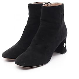 Miu Miu-Miu Miu Boots Suede Boots-Black