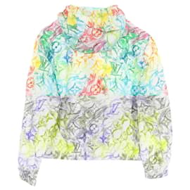 Louis Vuitton-Louis Vuitton Pastel Monogram Nylon Jacket-White,Multiple colors