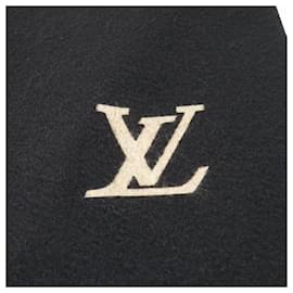 Louis Vuitton-Louis Vuitton Echarpe Geranium Cashmere Scarf-Black