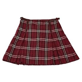 Gonna in lana Burberry Blue Label Rosso Altro