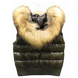 Moncler-Moncler Nylon Down Jacket-Green,Khaki