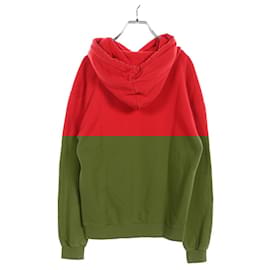 Céline-Celine Cotton Fleece Hoodie-Red