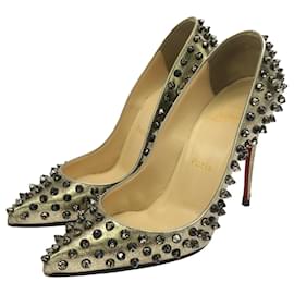 Christian Louboutin-Christian Louboutin Studs Pumps-Golden