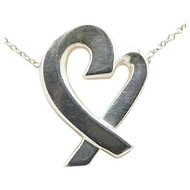 Tiffany & Co-Tiffany Loving Heart SV925 Necklace-Silvery
