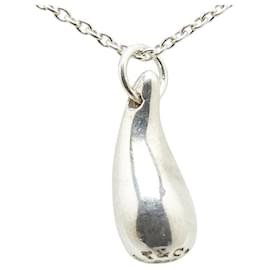 Tiffany & Co-Tiffany & Co. Teardrop SV925 Necklace-Silvery
