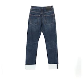 Loewe-Loewe H526Y11W09 Cotton Denim Pants-Blue,Navy blue